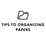 Paper organization tips